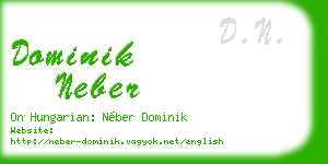 dominik neber business card