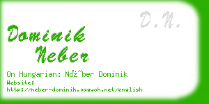 dominik neber business card